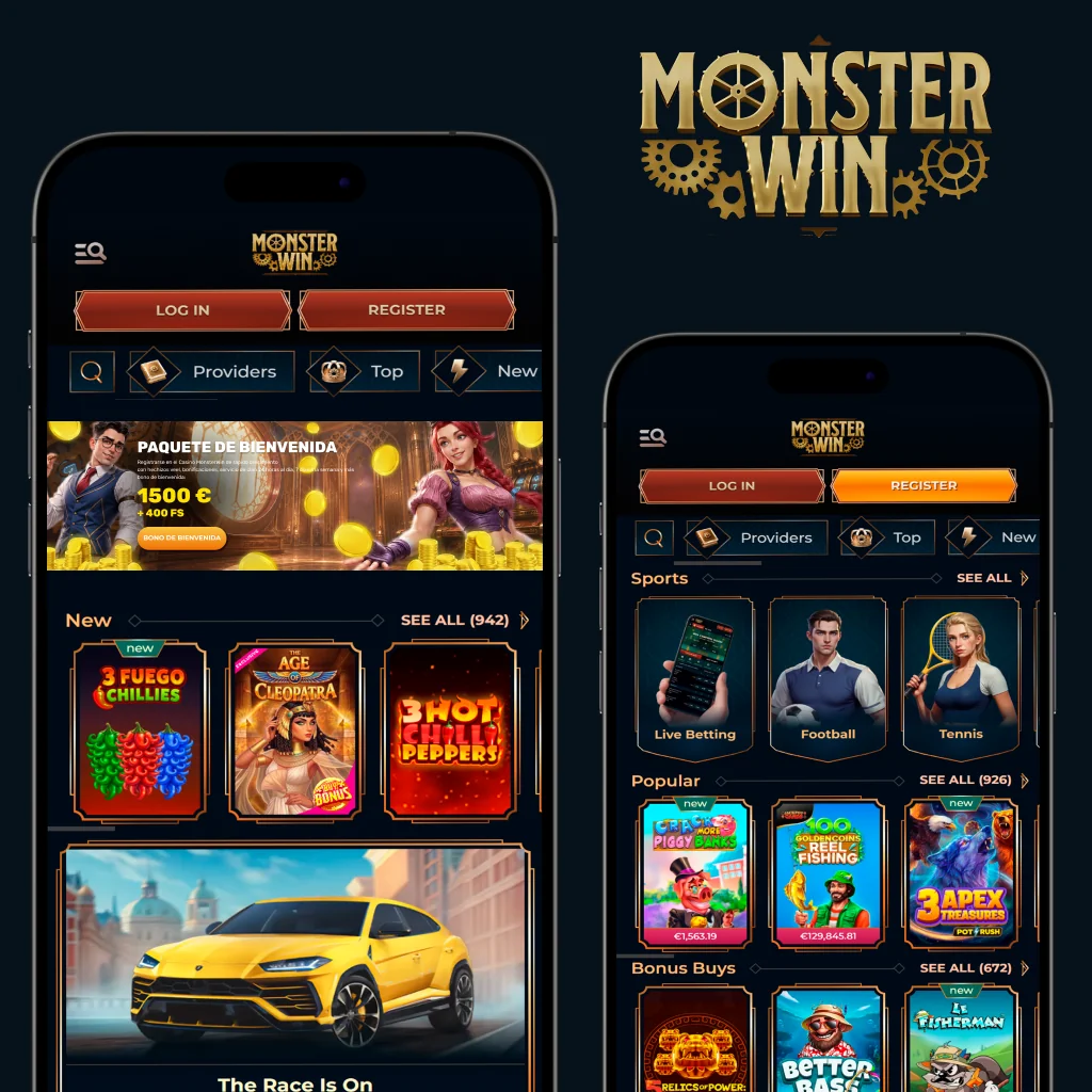 Seguridad y login en MonsterWin Casino